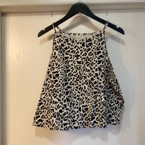 Cheetah print crop top